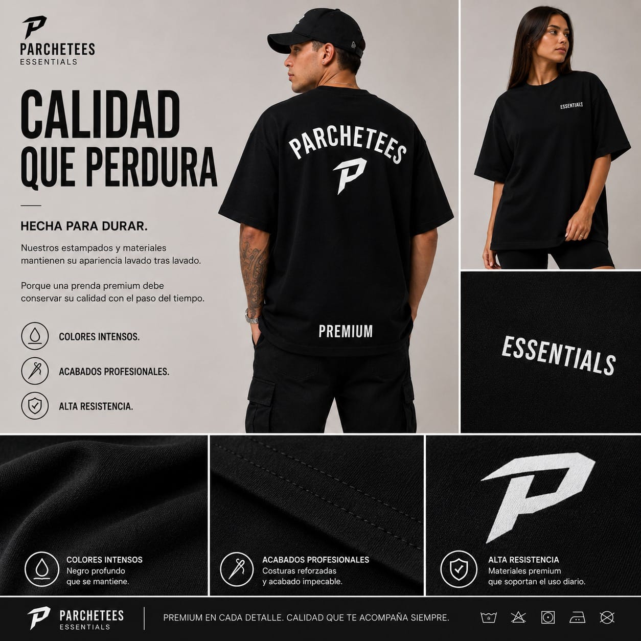 Oversize Parchetees Grande Hombre Mujer - Image 2