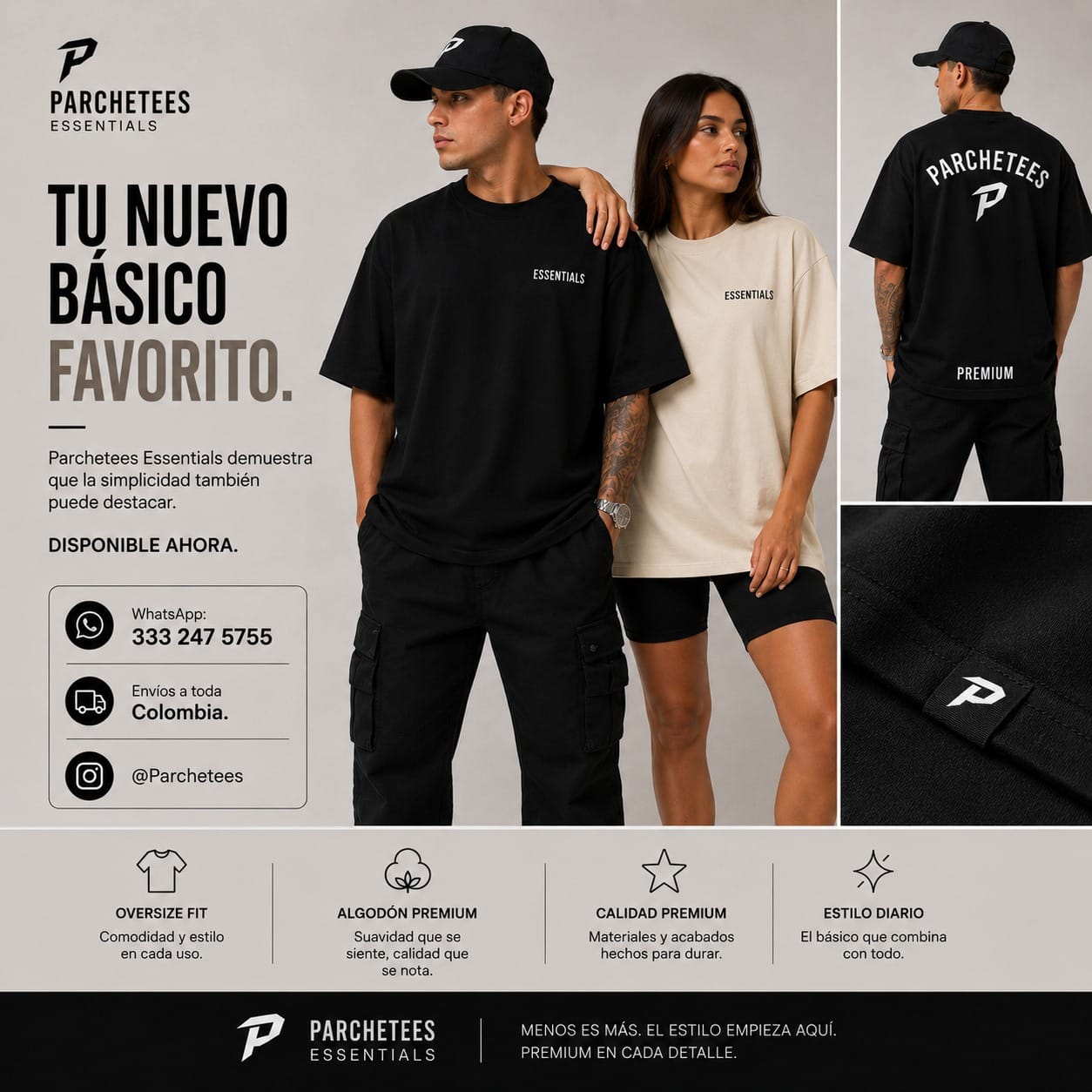 Oversize Parchetees Grande Hombre Mujer - Image 3